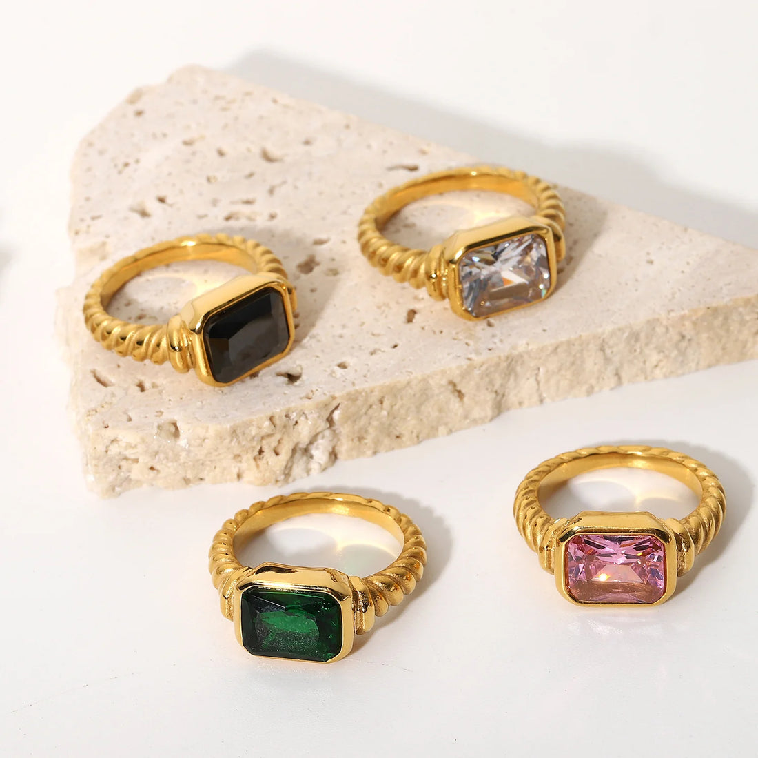Maeve Twisted Zircon Ring