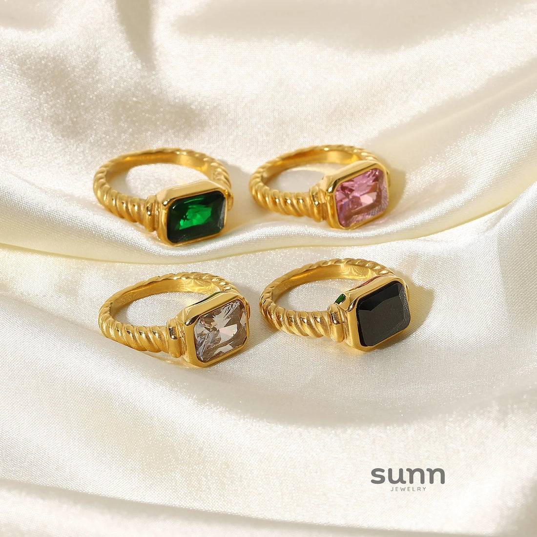 Maeve Twisted Zircon Ring
