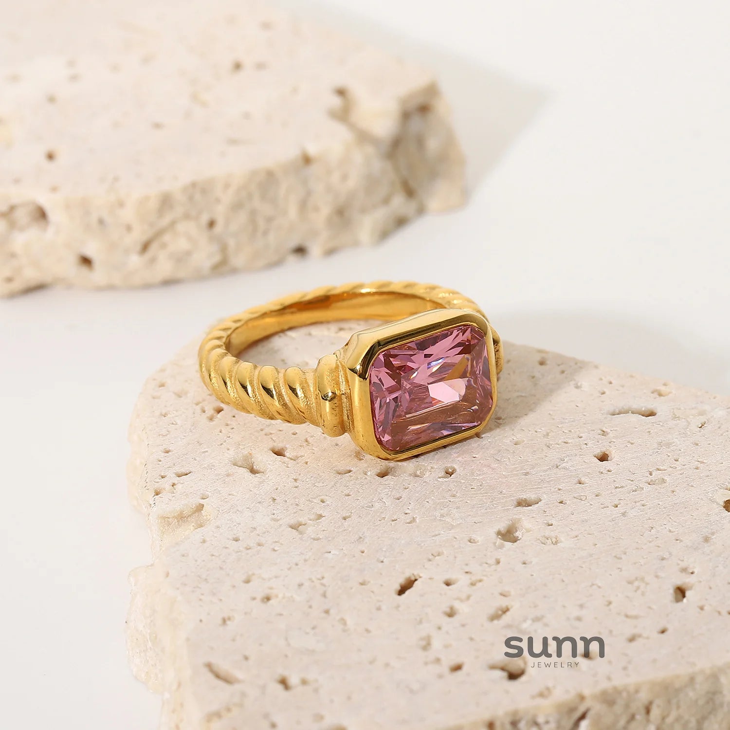 Maeve Twisted Zircon Ring