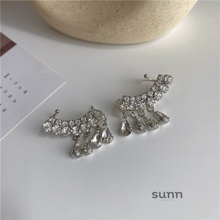 Magaly Crystal Tassel Drop Earrings [L5UNIU2N]