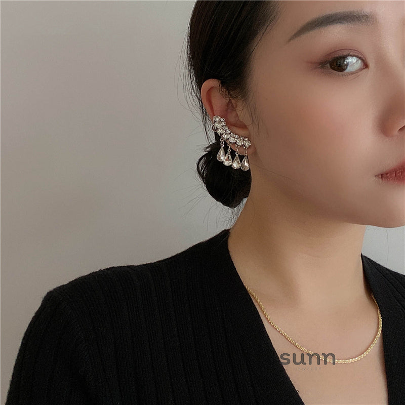 Magaly Crystal Tassel Drop Earrings [CJY83E7G]