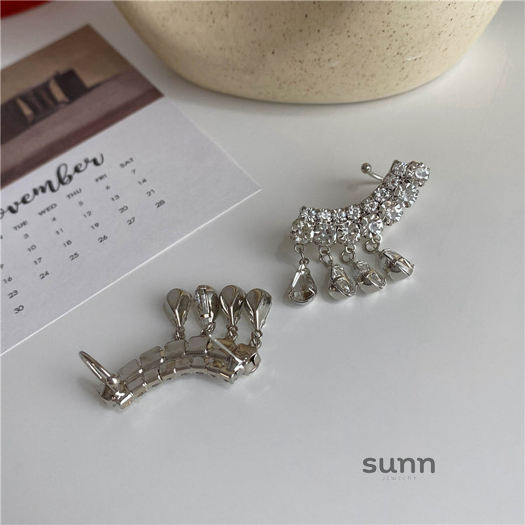 Magaly Crystal Tassel Drop Earrings [DQXC19JS]