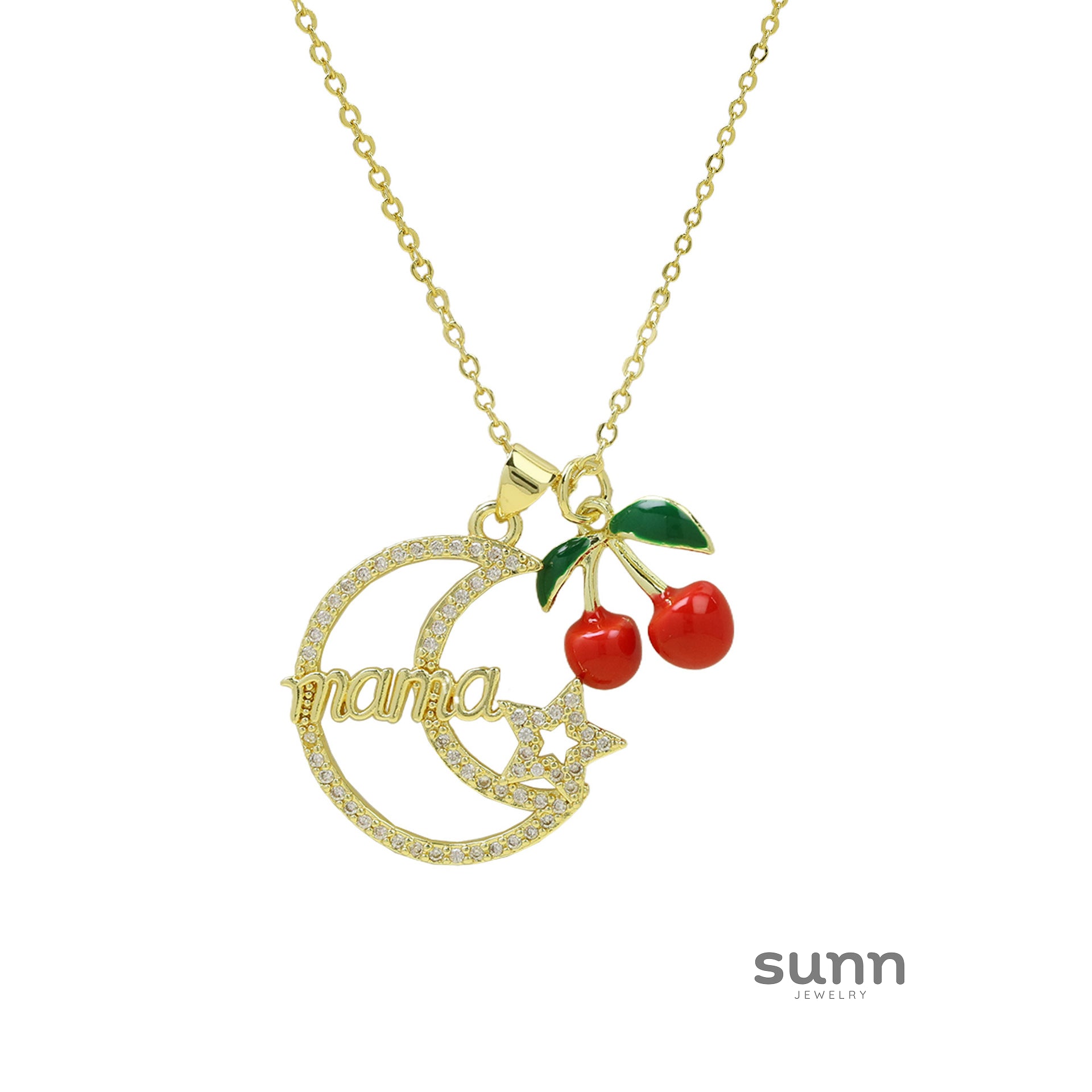 Magdalene Cherry Letter Necklace [RIJAG7F0]