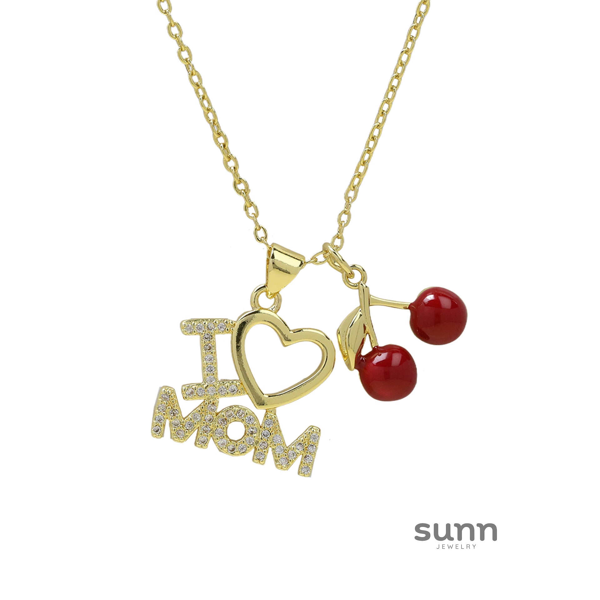 Magdalene Cherry Letter Necklace [8QK3PZXX]