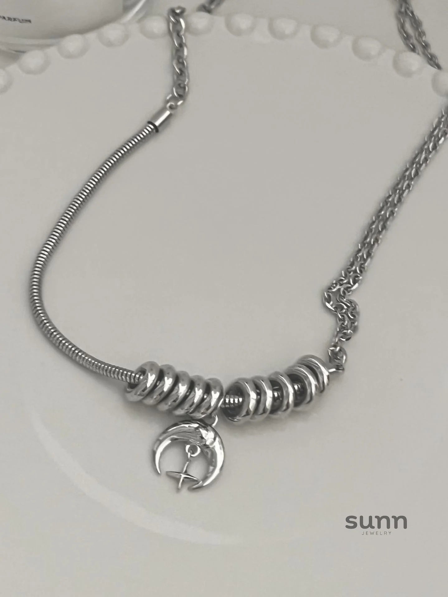 Maggie Lunar Pendant Necklace