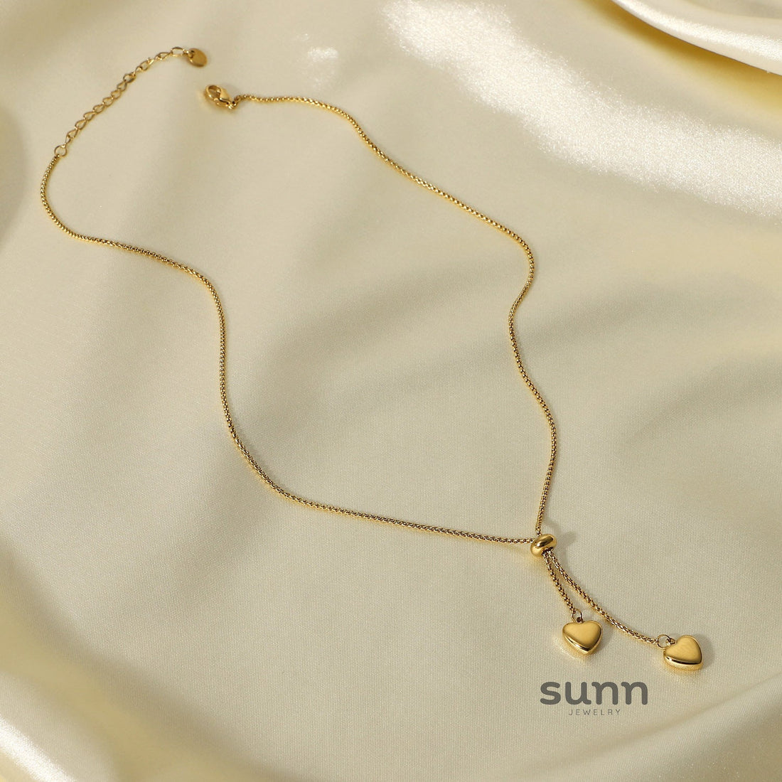 Mahalia Two Heart Y-Necklace