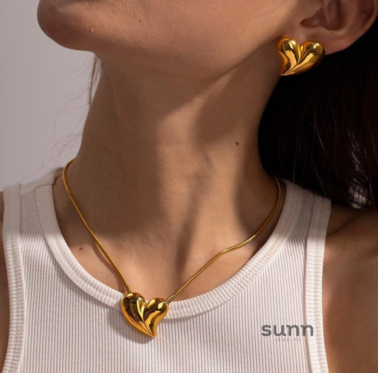 Mahi Heart Pendant Set [GW16QLCK]