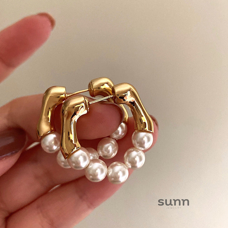 Mahnoor Pearl Front Back Earrings [RWLWEPRO]