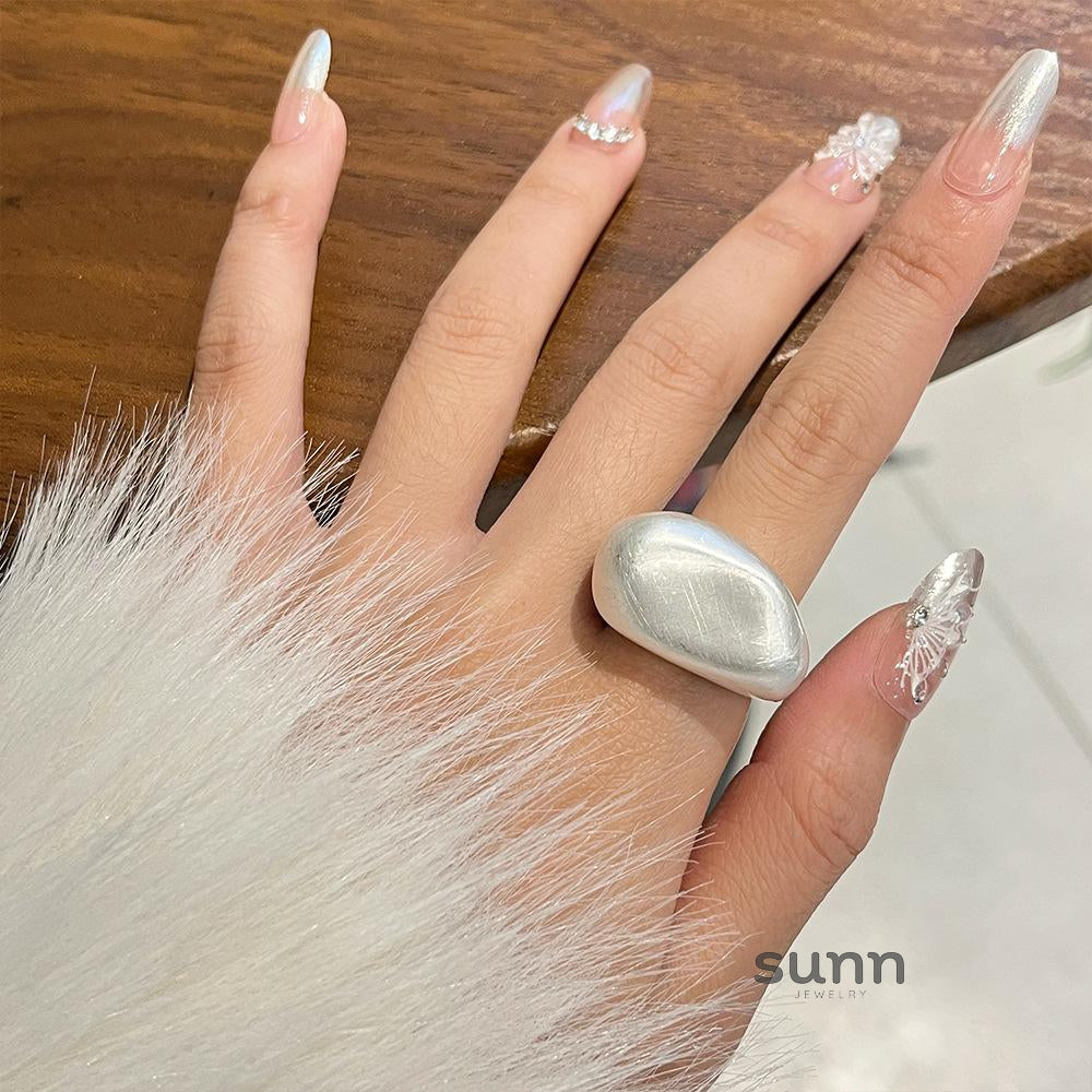 Mahogany Asymmetric Open Ring [D9ZQG9J0]