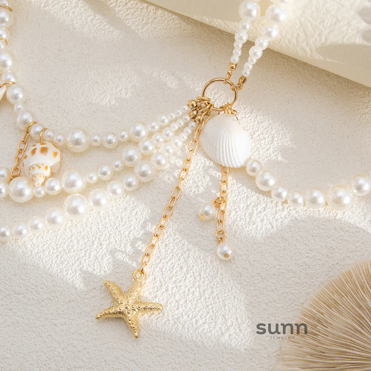 Mahogany Pearl Beach Waist Chain