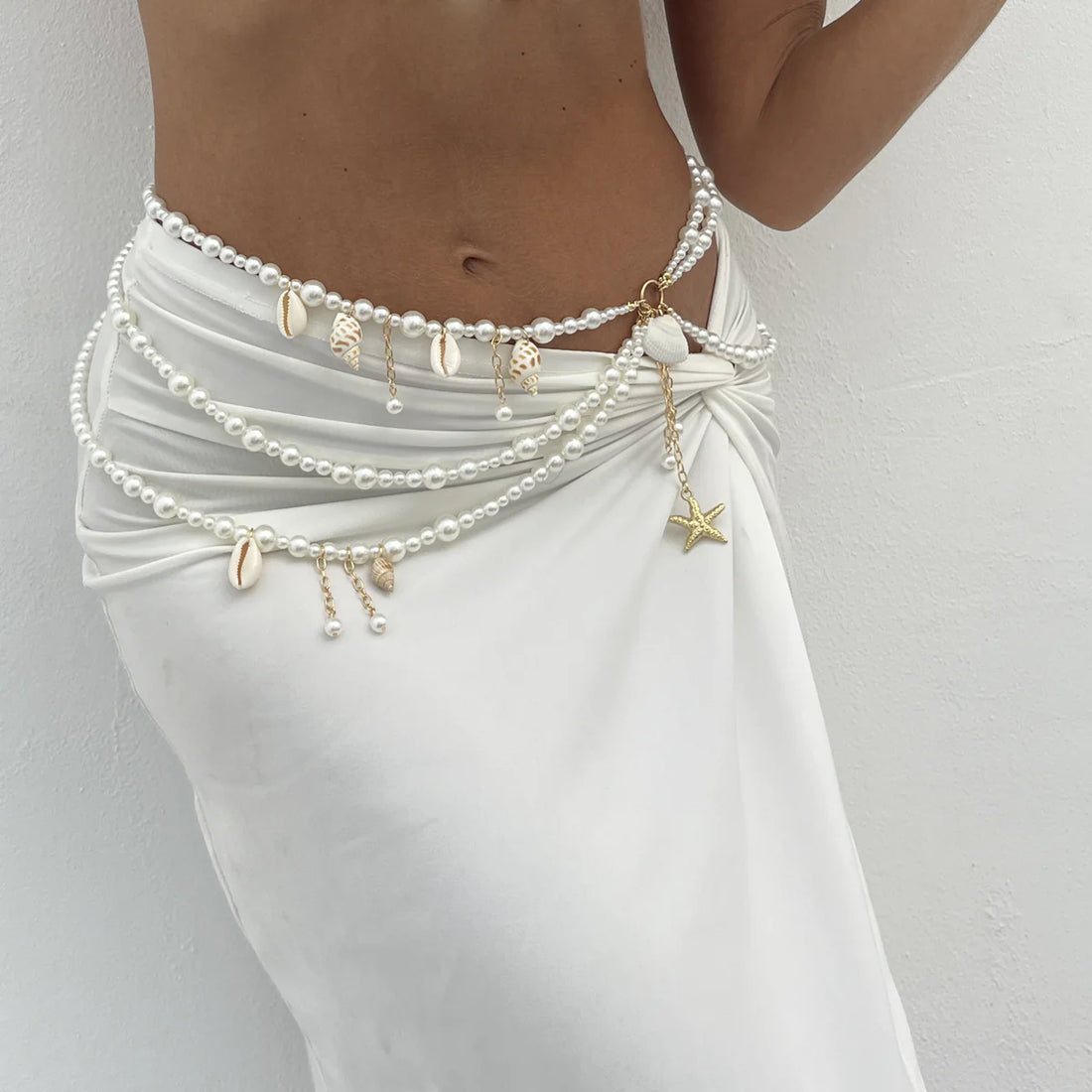 Mahogany Pearl Beach Waist Chain