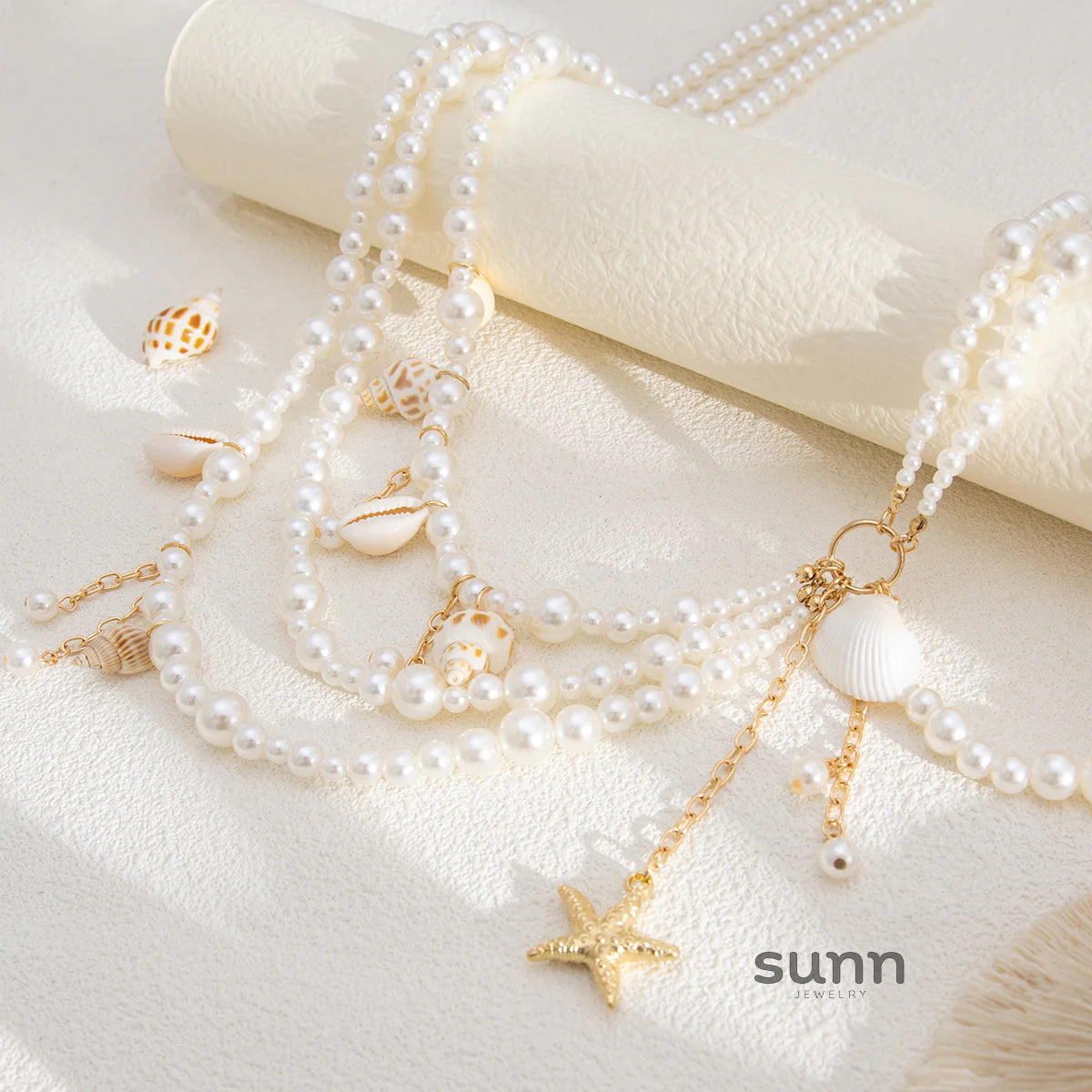 Mahogany Pearl Beach Waist Chain