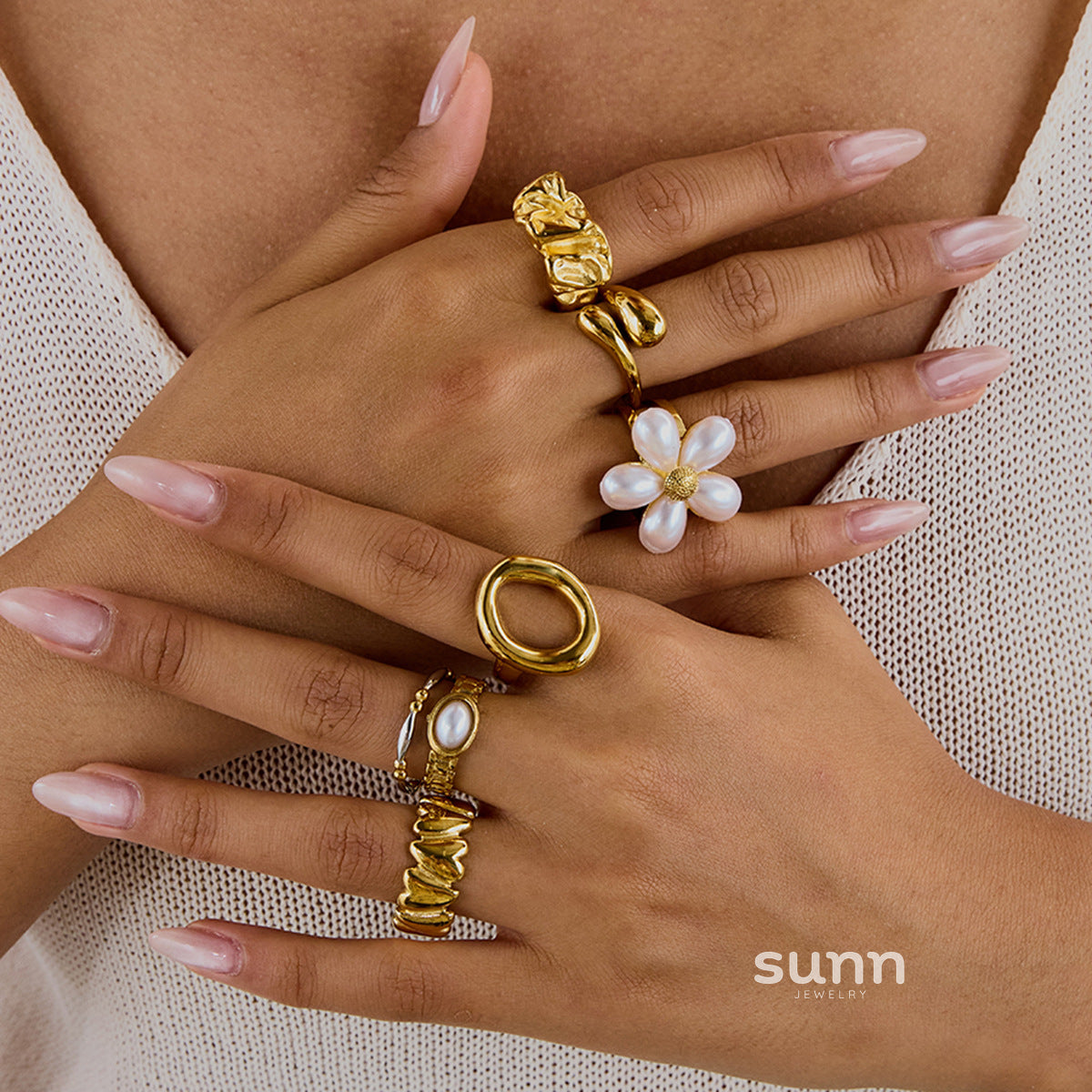 Mailyn Everlasting Pearl Ring [YYC08J4G]