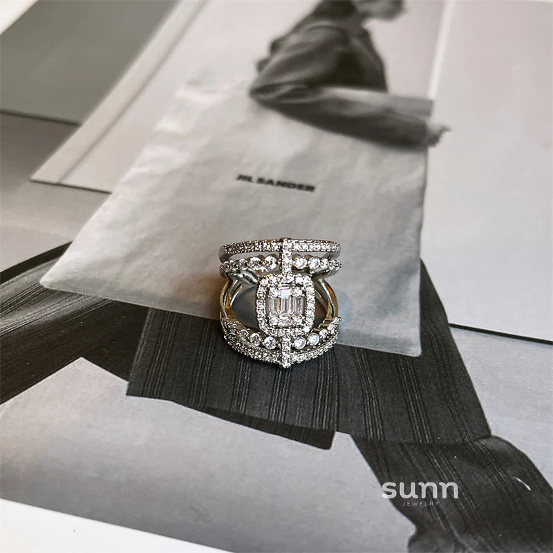 Mairead Ornate Zircon Baroque Ring