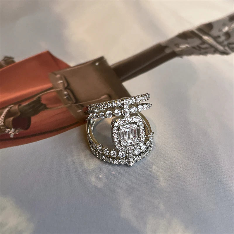 Mairead Ornate Zircon Baroque Ring