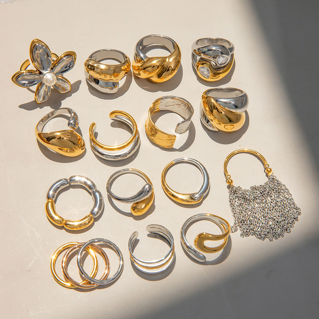 Maison Geometric Statement Ring [XC1RN178]