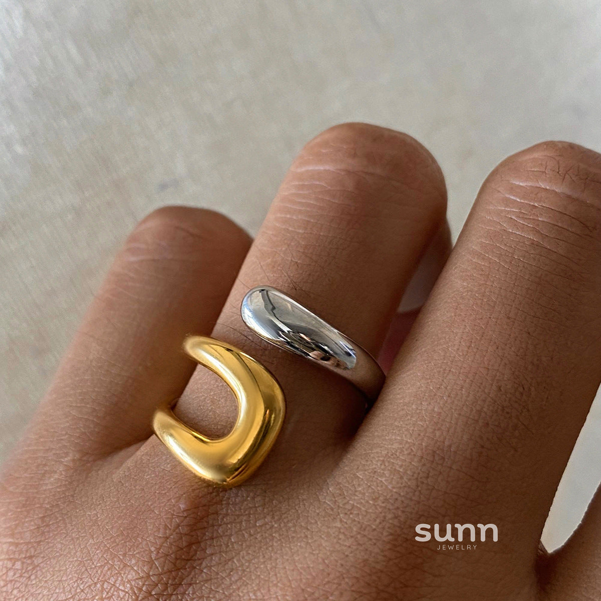 Maison Geometric Statement Ring [1DEF05QS]