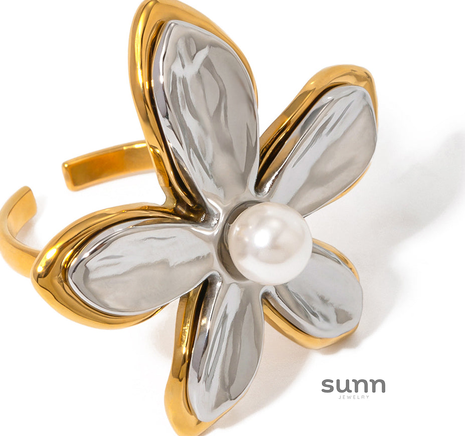 Maison Geometric Statement Ring [TNZITLF1]