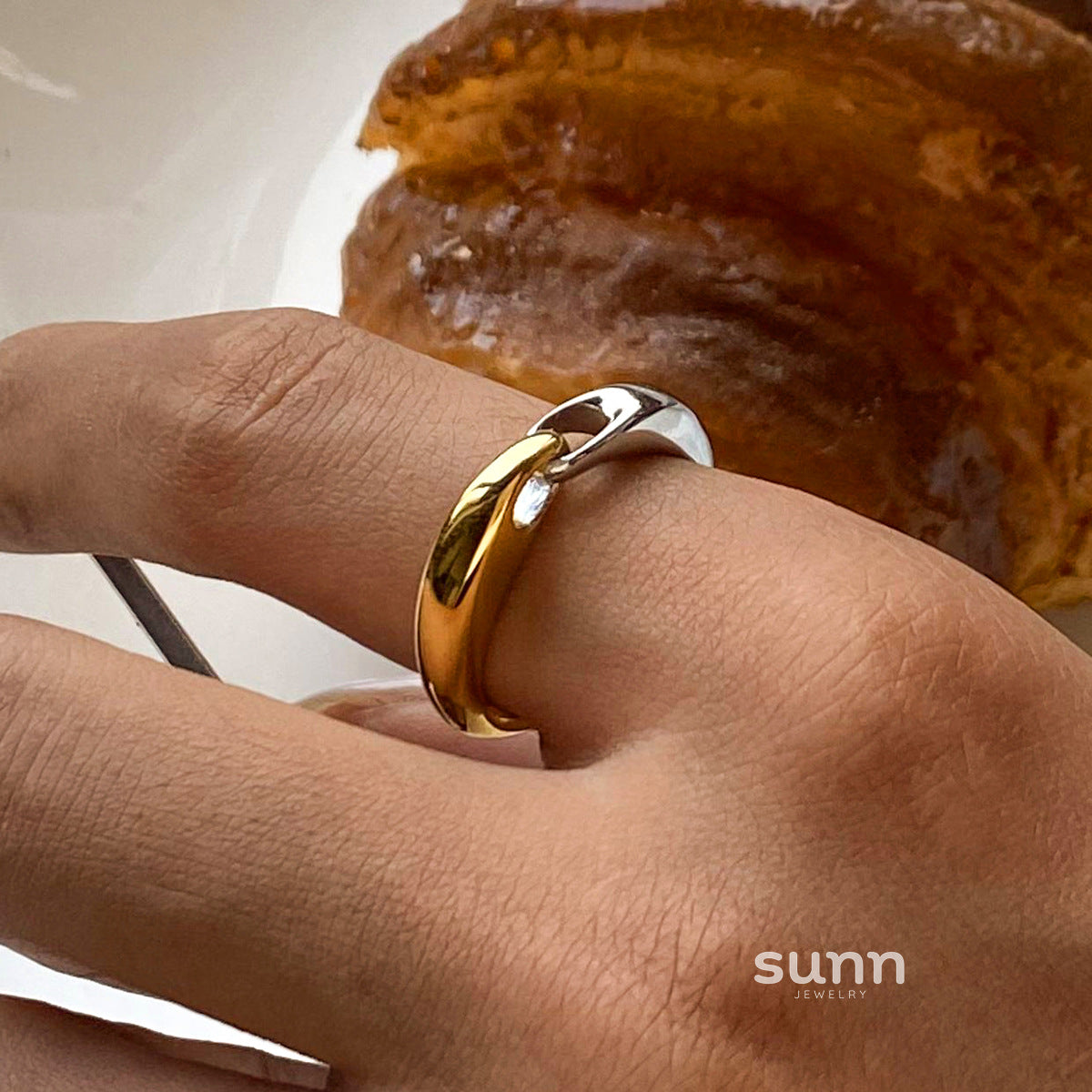 Maison Geometric Statement Ring [CFURVJFO]