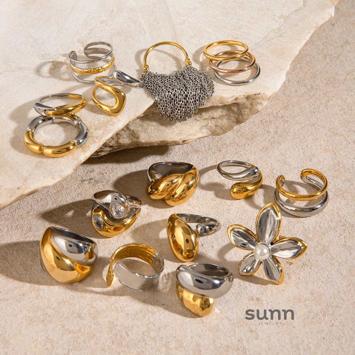 Maison Geometric Statement Ring [FHWPP2NI]