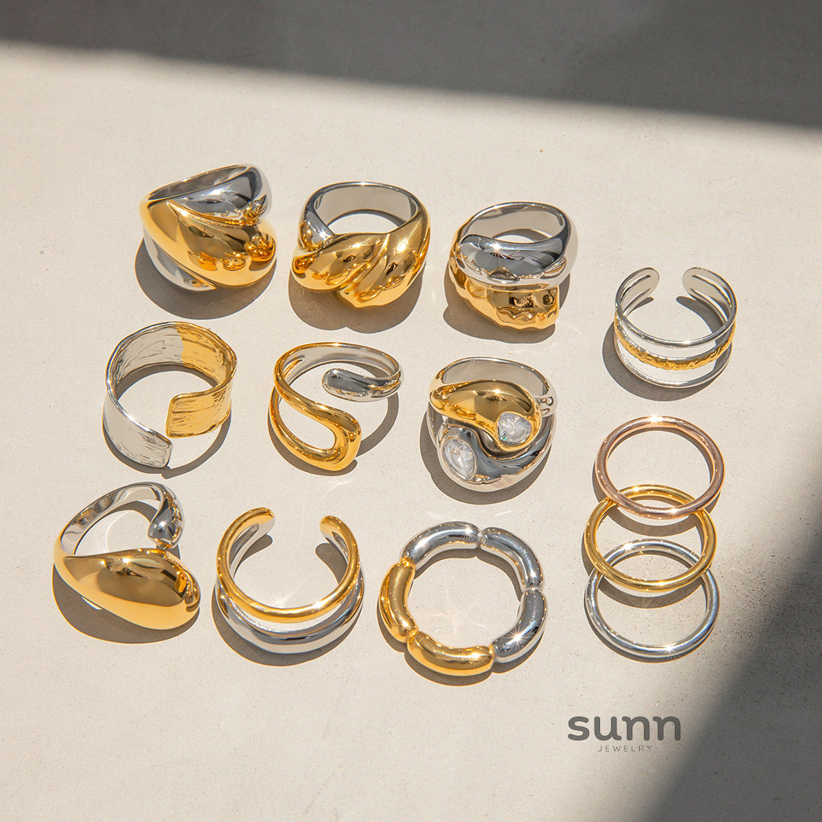 Maison Geometric Statement Ring [ABX4KBS6]