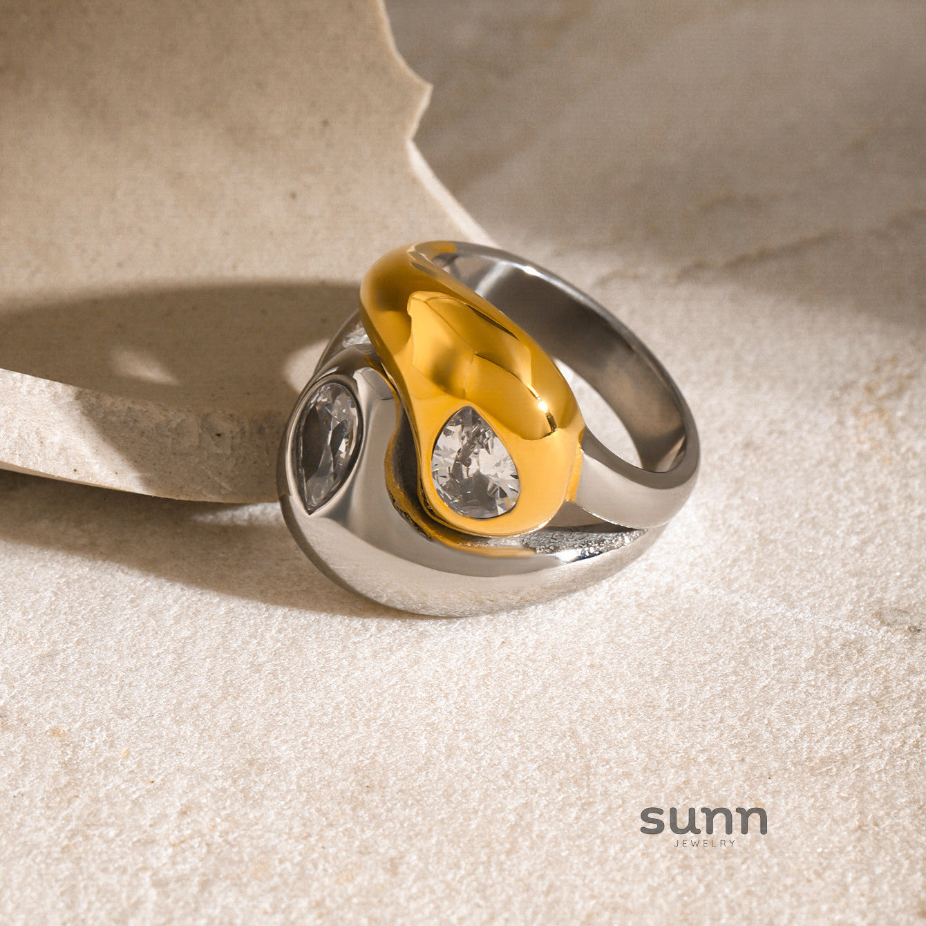 Maison Geometric Statement Ring [5VRBBY3H]