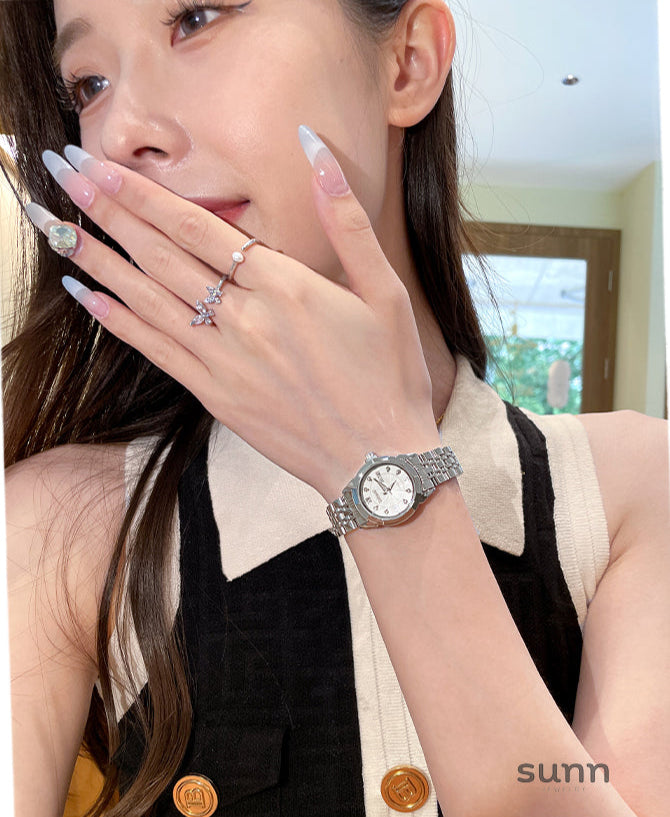 Maja Preppy Silver Watch [EV3YYXBW]