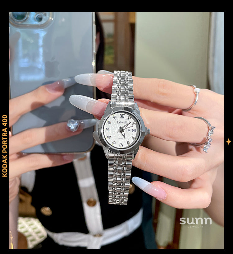 Maja Preppy Silver Watch [FPC9GY2L]