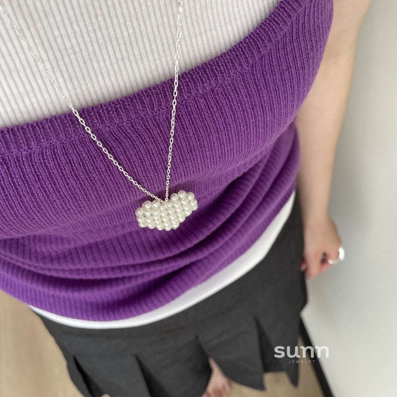 Makaela Elegant Heart Necklace [E0UCKQNC]