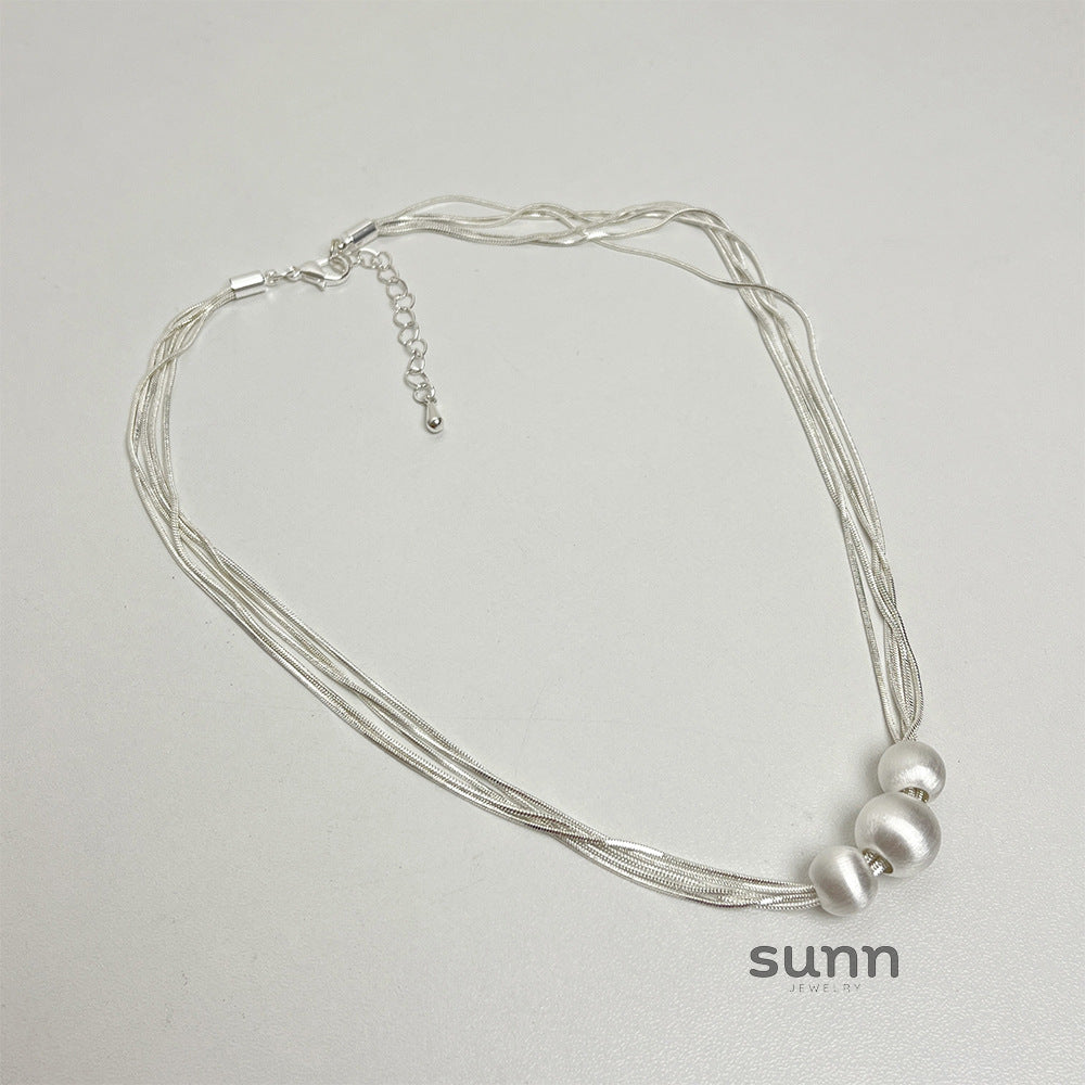 Makaela Layered Bead Necklace [XPHHI6E9]