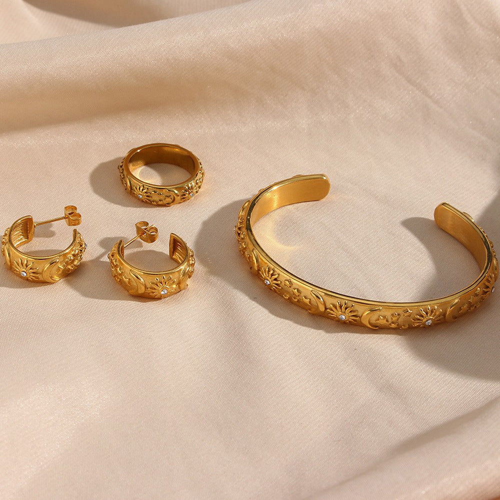 Makaylah Cosmic Gold Plated Jewelry [TVK08WG8]