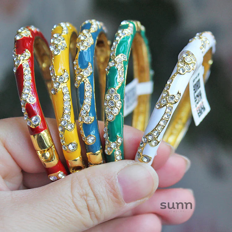 Makennah Cloisonne Enamel Cuff