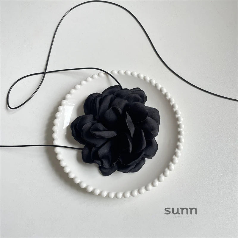 Makenzee Camellia Tie Choker
