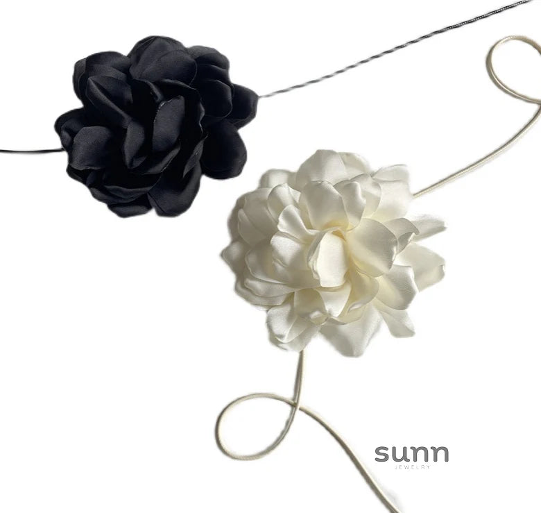 Makenzee Camellia Tie Choker