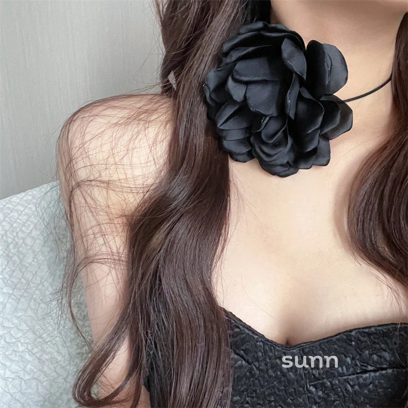 Makenzee Camellia Tie Choker