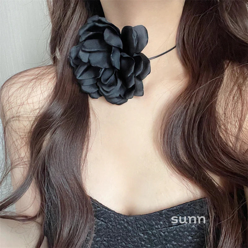 Makenzee Camellia Tie Choker