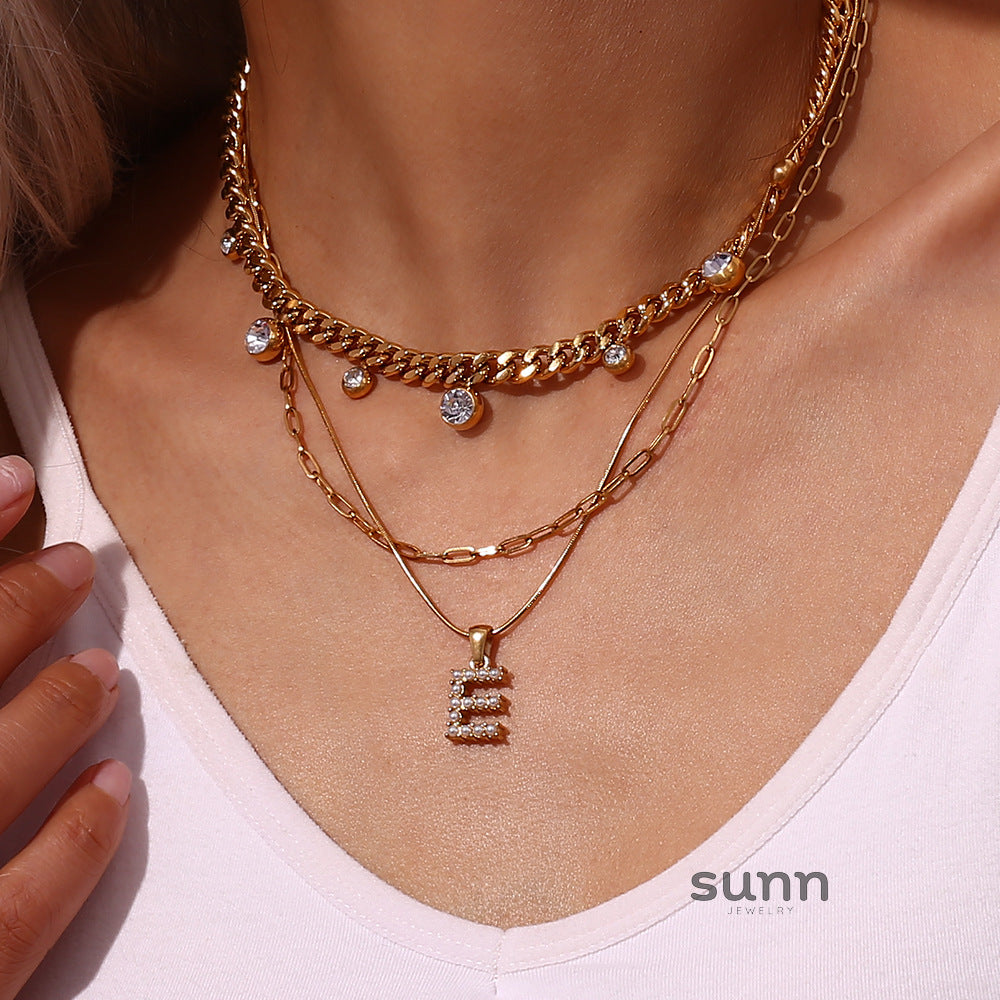 Makiah Letter Pearl Necklace [9FM88OW8]