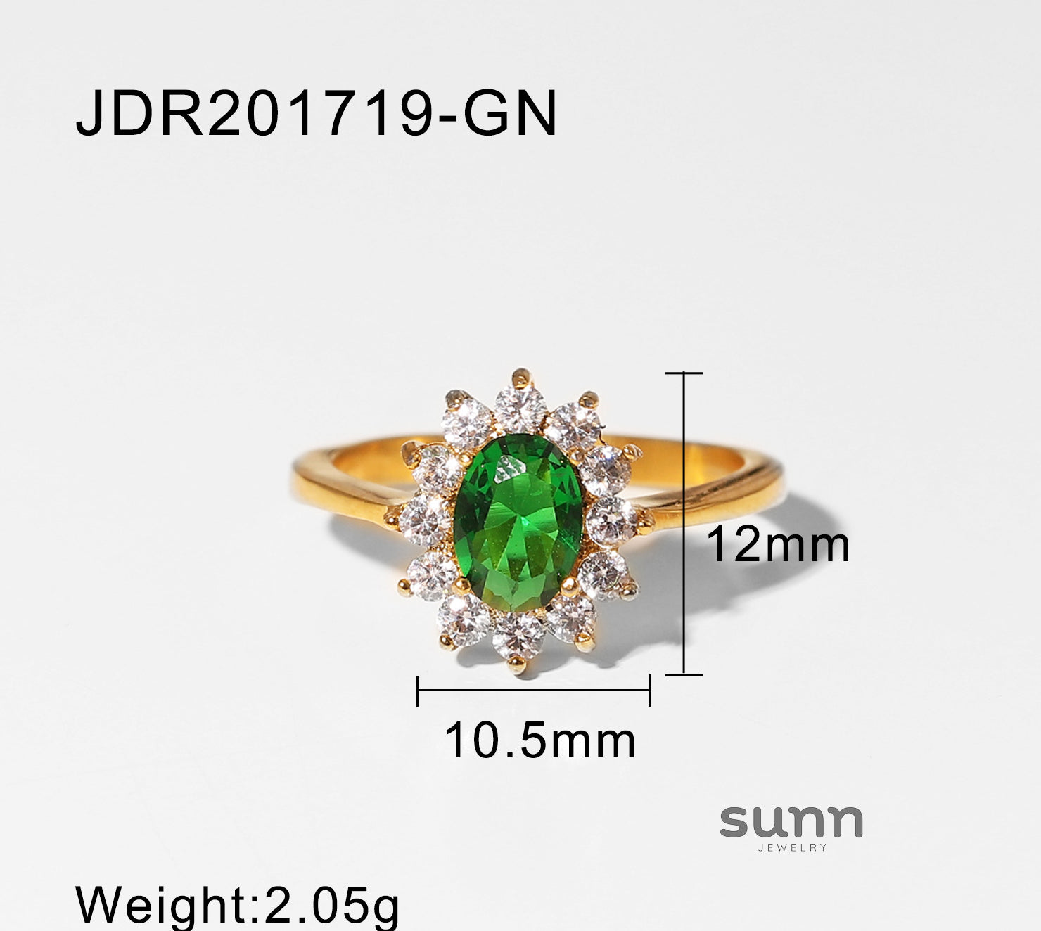 Makiyah Green Zircon Ring [O5DUDNSV]