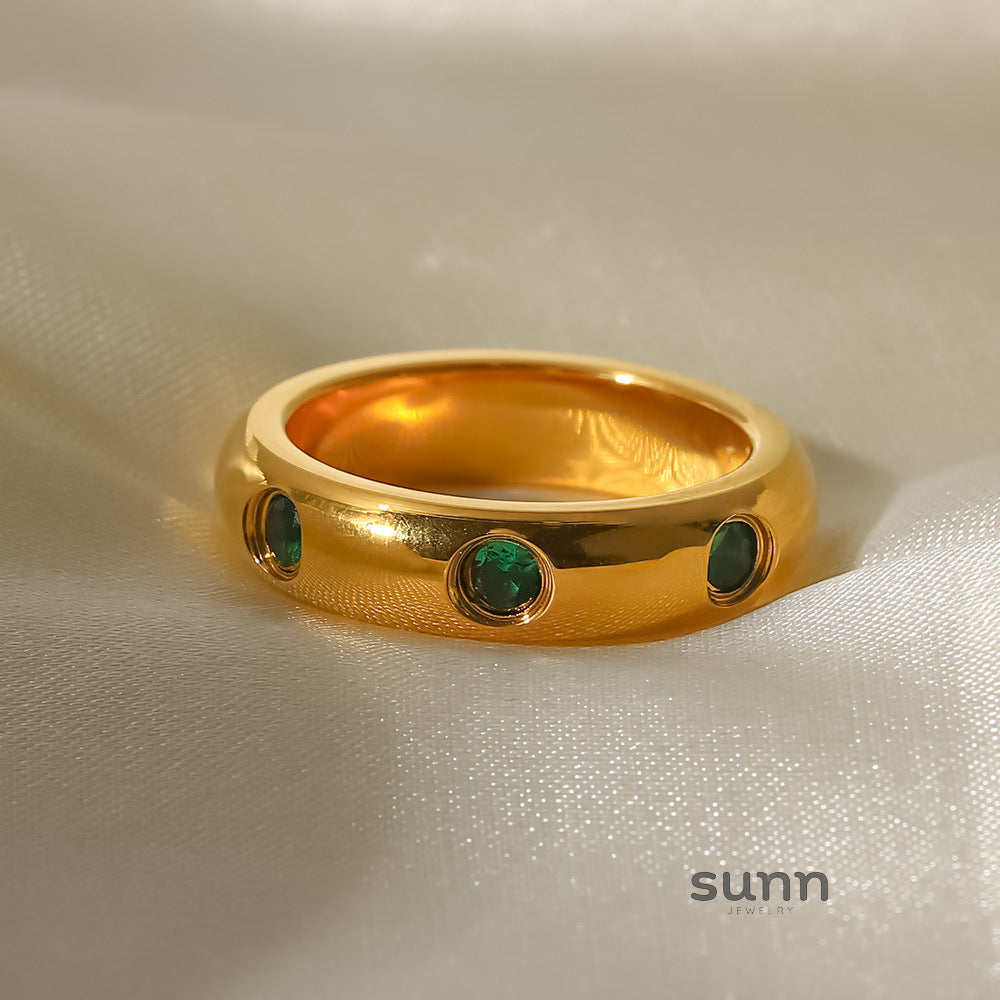 Makiyah Green Zircon Ring [HTFJI4XH]