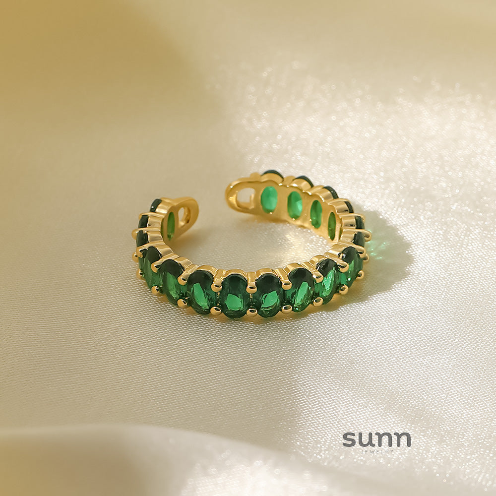 Makiyah Green Zircon Ring [IFUWYJ3T]