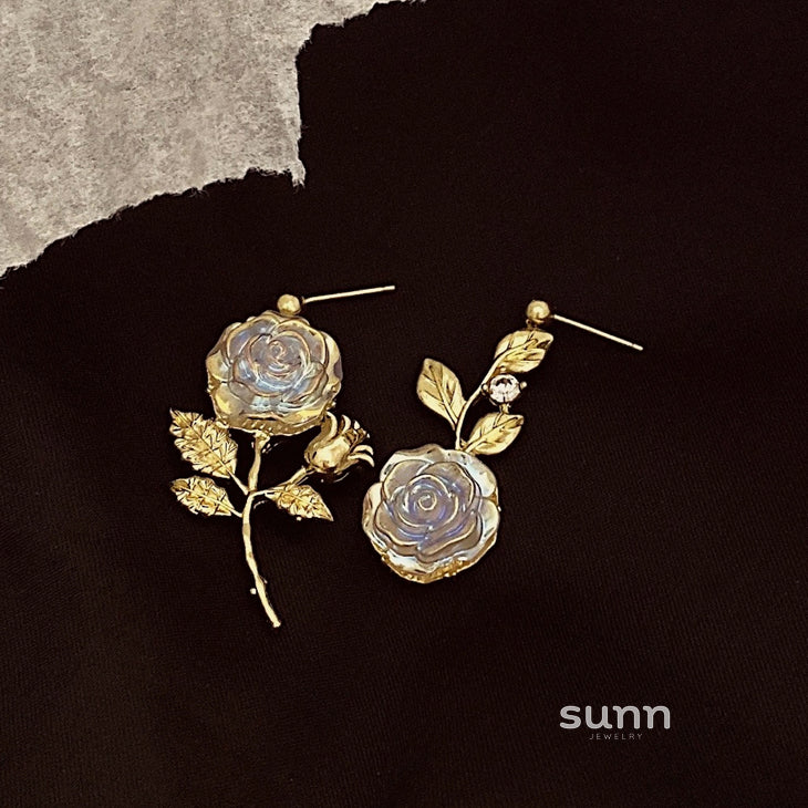 Makyla Golden Rose Earrings [S6L3L5Y7]