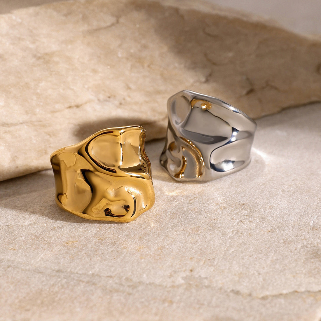 Malaika Hammered Open Ring [93YQHWJ2]