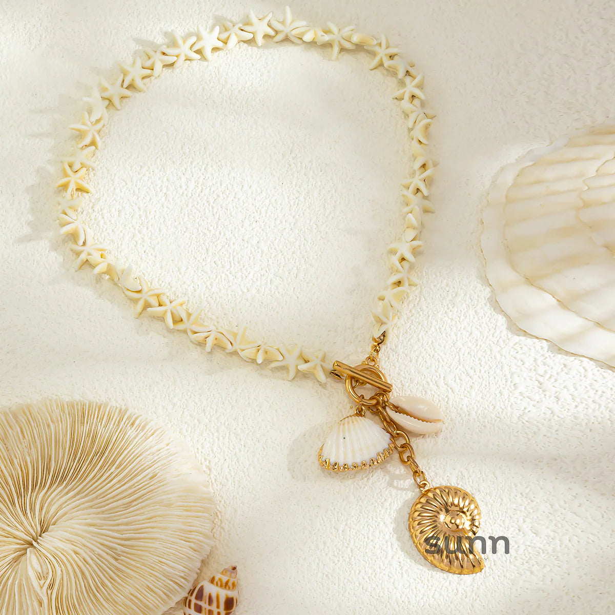 Malana Starfish Cross Necklace