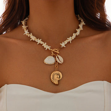 Malana Starfish Cross Necklace