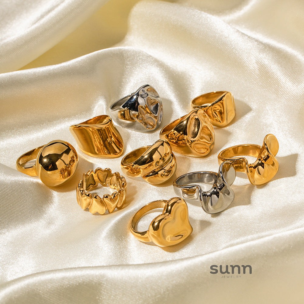Malayah Chunky Geometric Ring [9PFUXRHX]