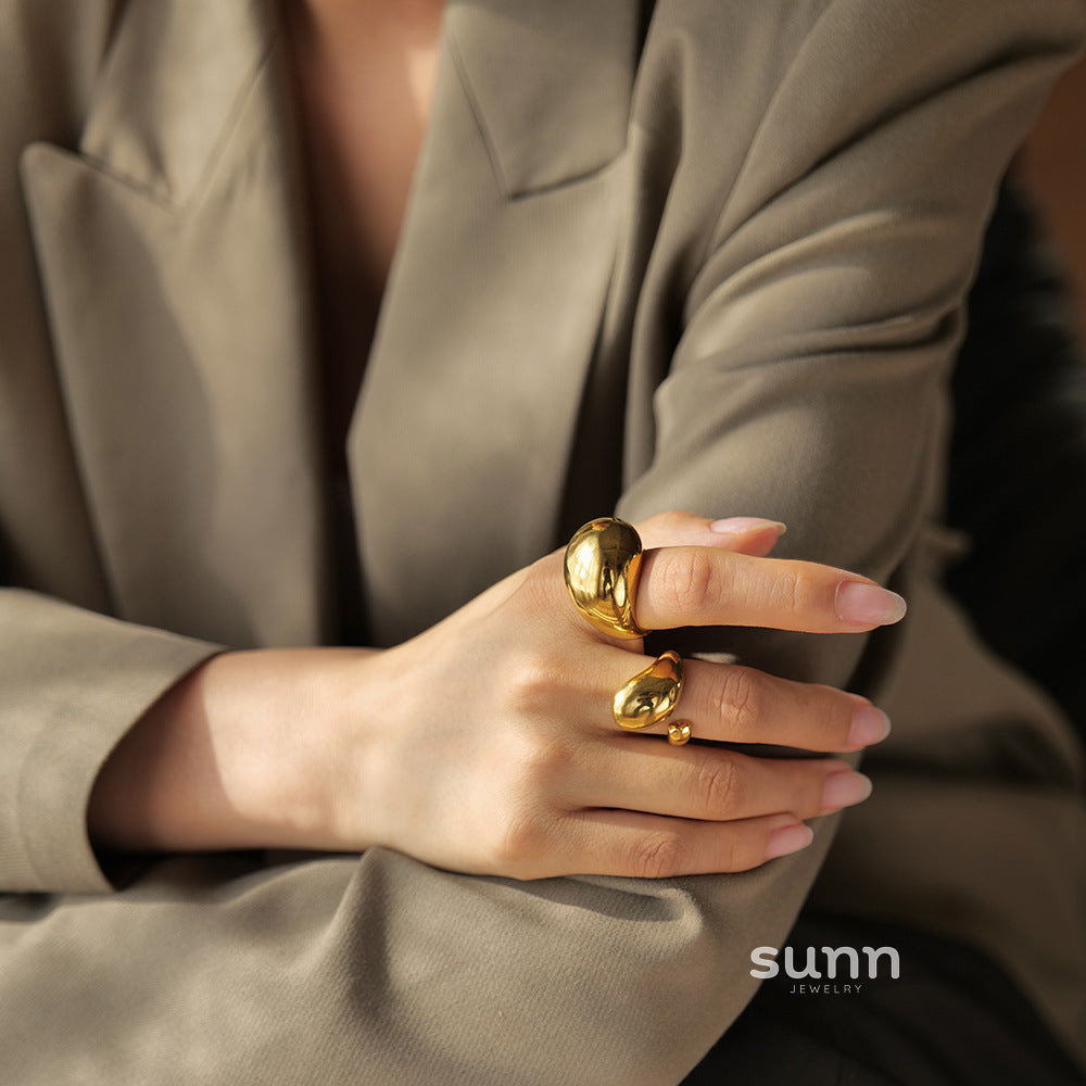 Malayah Chunky Geometric Ring [NCDN2FOH]