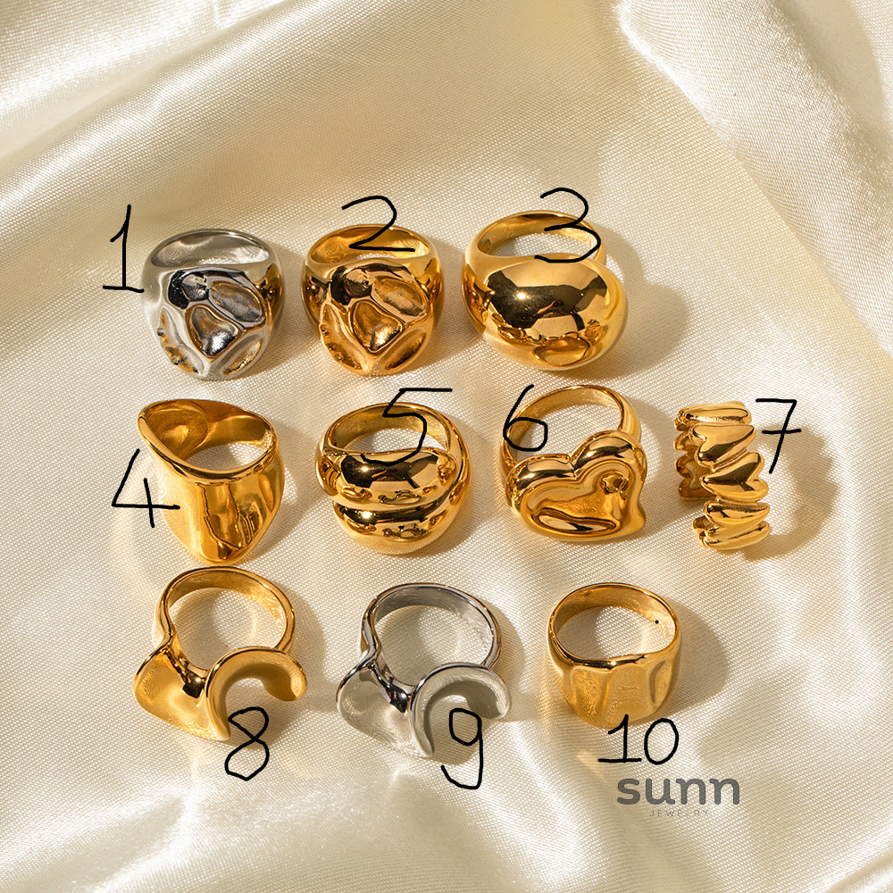 Malayah Chunky Geometric Ring