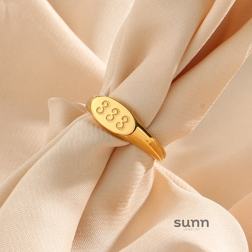 Malea Gold Number Ring [EGSFK50U]
