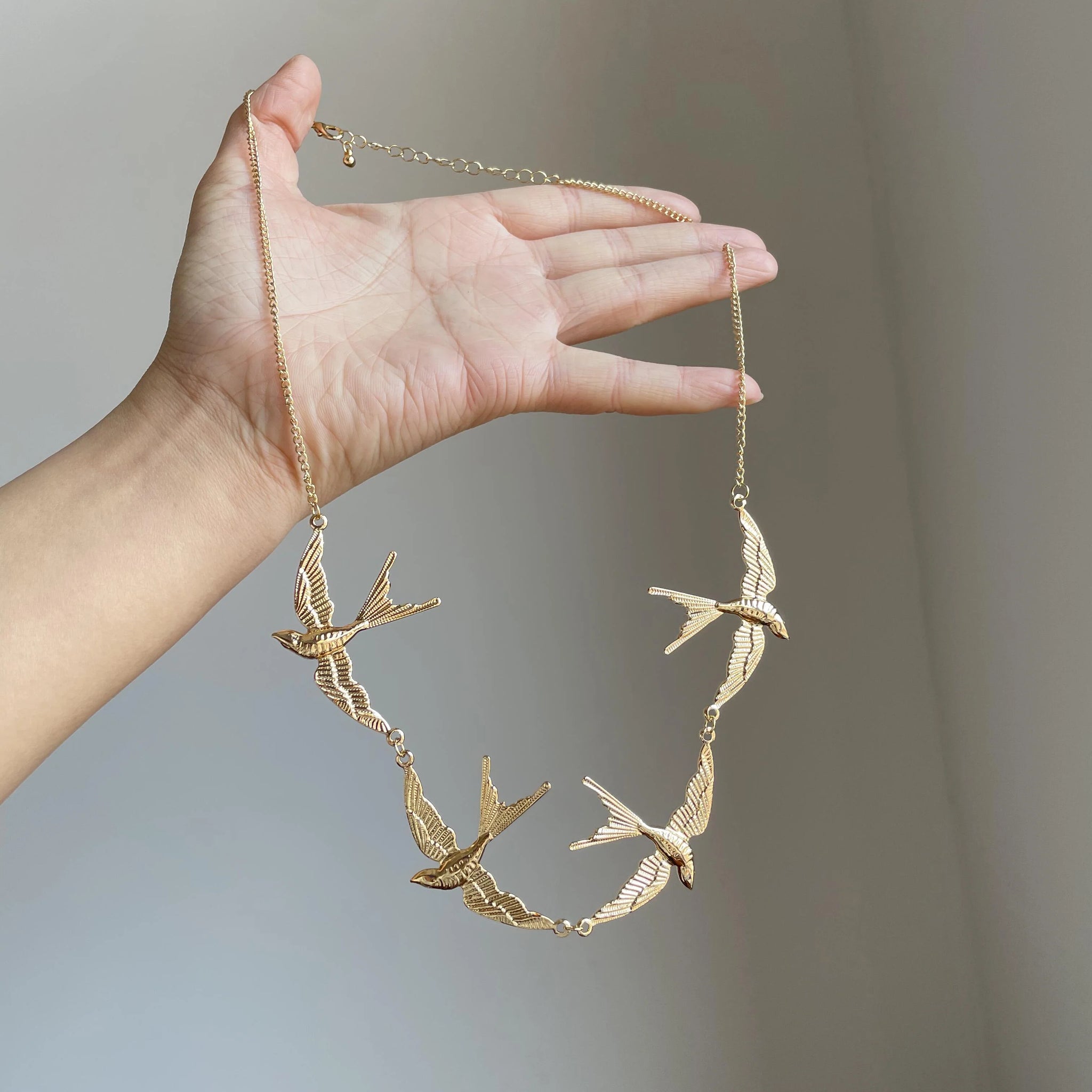 Malea Vintage Swallow Necklace
