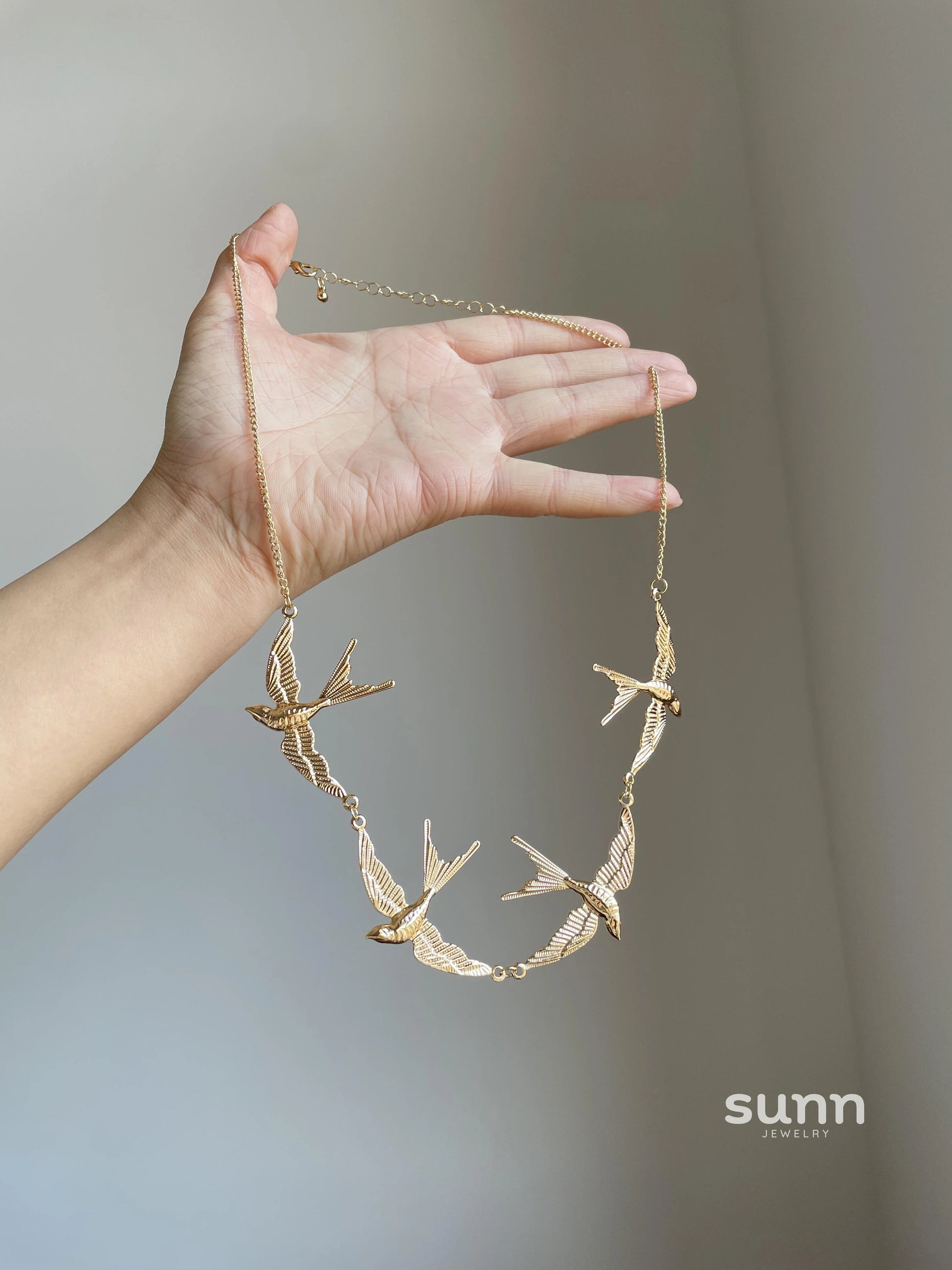 Malea Vintage Swallow Necklace